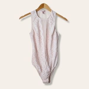 Victoria's Secret Sleeveless Lace Bodysuit